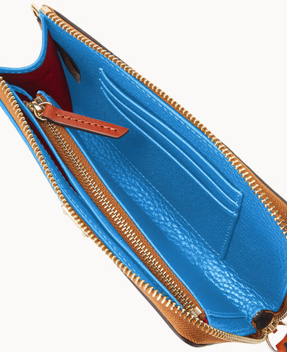 Dooney & Bourke Pebble Grain Folded Zip Wristlet