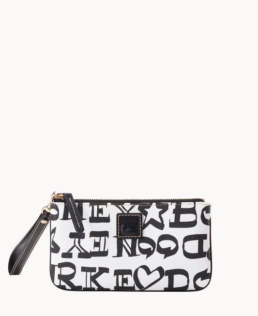 Dooney & Bourke Doodle II Coated Cotton Medium Wristlet