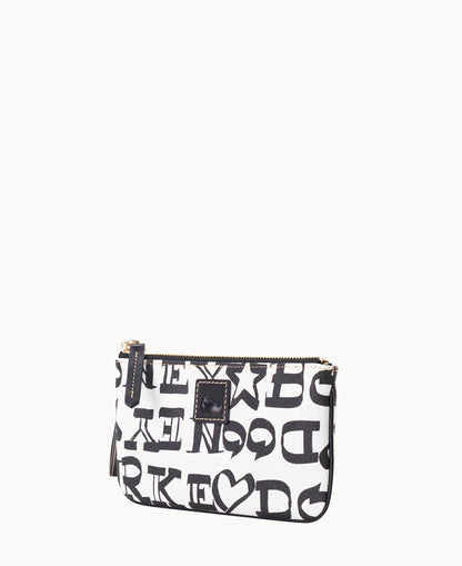 Dooney & Bourke Doodle II Coated Cotton Medium Wristlet