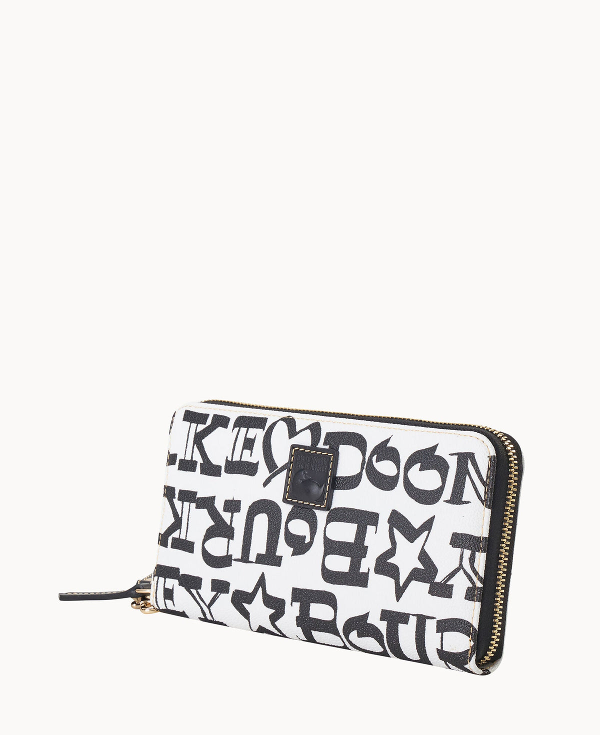 Dooney & Bourke Doodle II Coated Cotton Large Zip Around Wristlet
