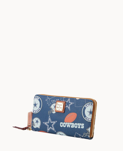 Dooney & Bourke NFL Cowboys Large Zip Around Wristlet