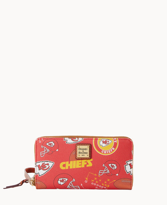 Dooney & Bourke NFL Chiefs Large Zip Around Wristlet