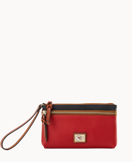 Dooney & Bourke NFL Chiefs Double Zip Wristlet