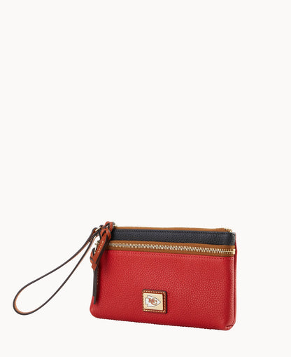 Dooney & Bourke NFL Chiefs Double Zip Wristlet