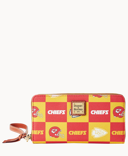 Dooney & Bourke NFL Chiefs Large Zip Around Wristlet