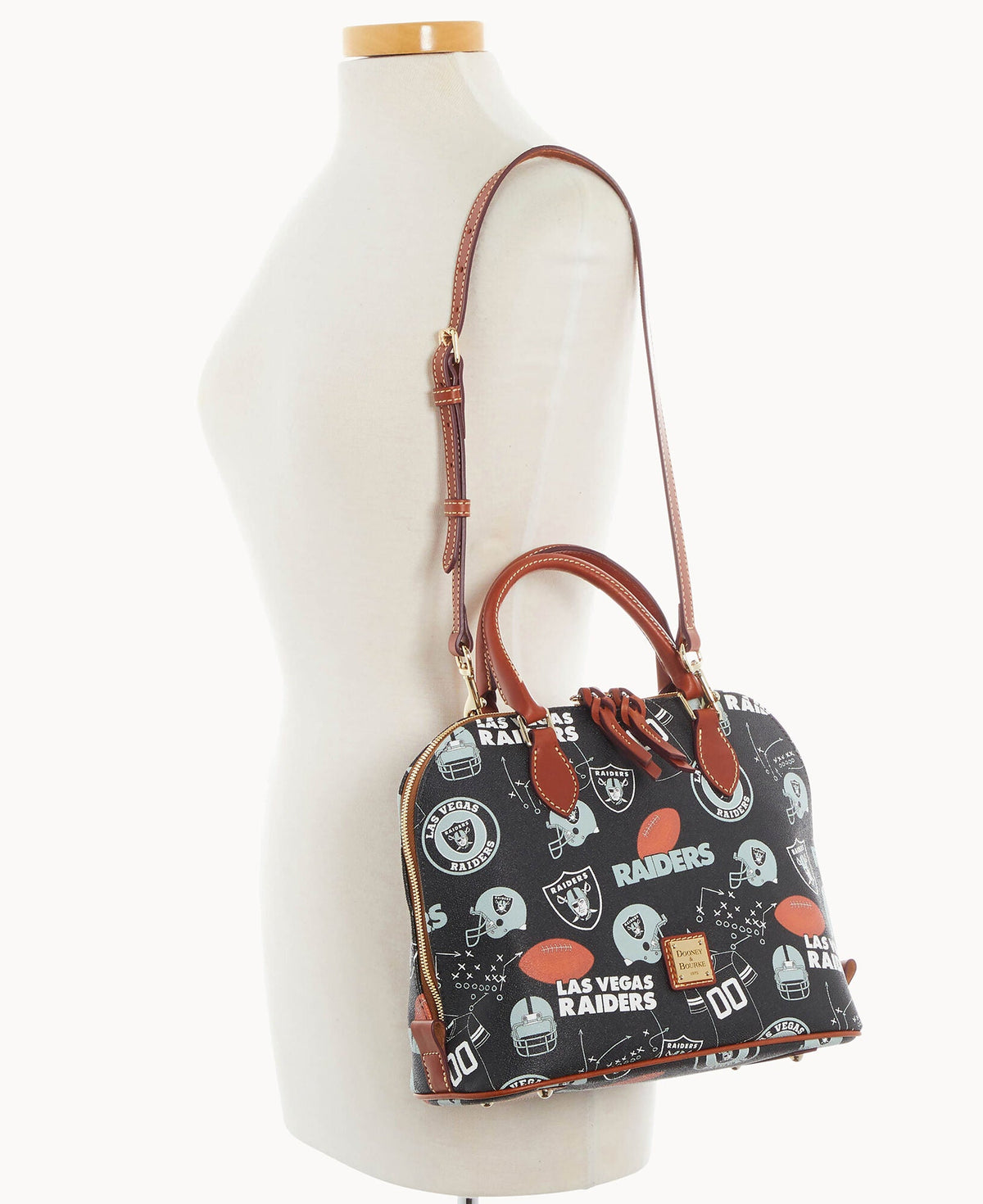 Dooney & Bourke NFL Raiders Zip Zip Satchel
