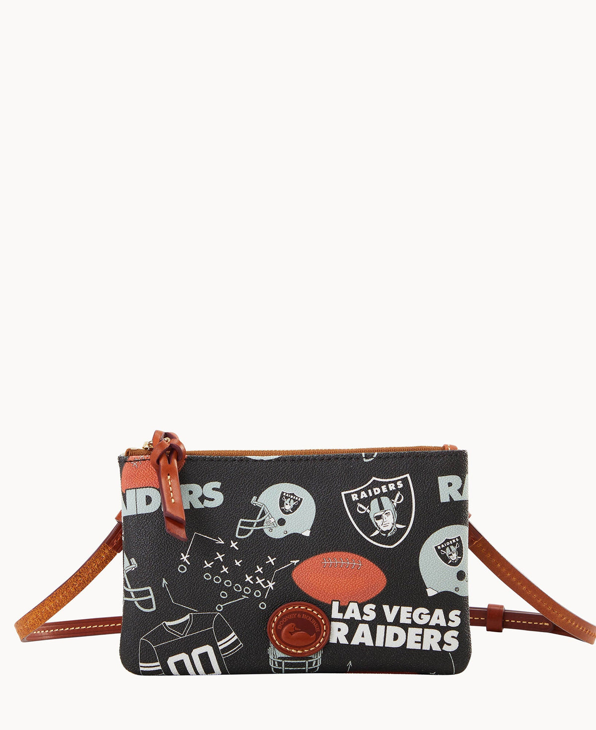 Dooney & Bourke NFL Raiders Top Zip Crossbody