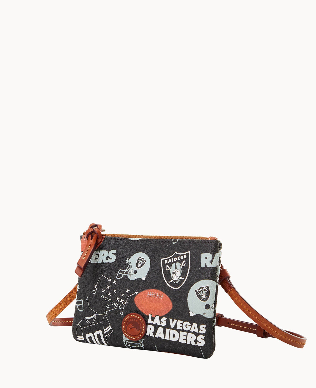 Dooney & Bourke NFL Raiders Top Zip Crossbody