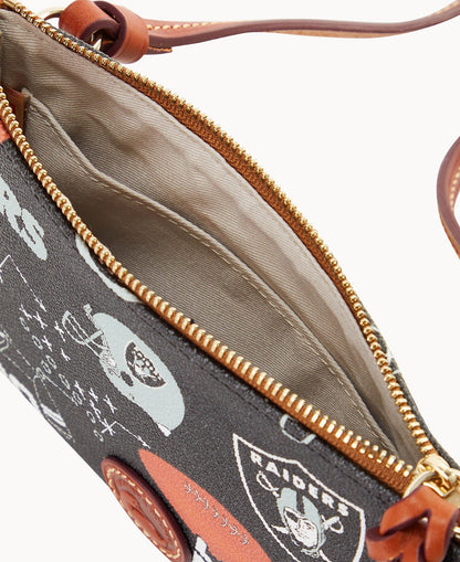 Dooney & Bourke NFL Raiders Top Zip Crossbody