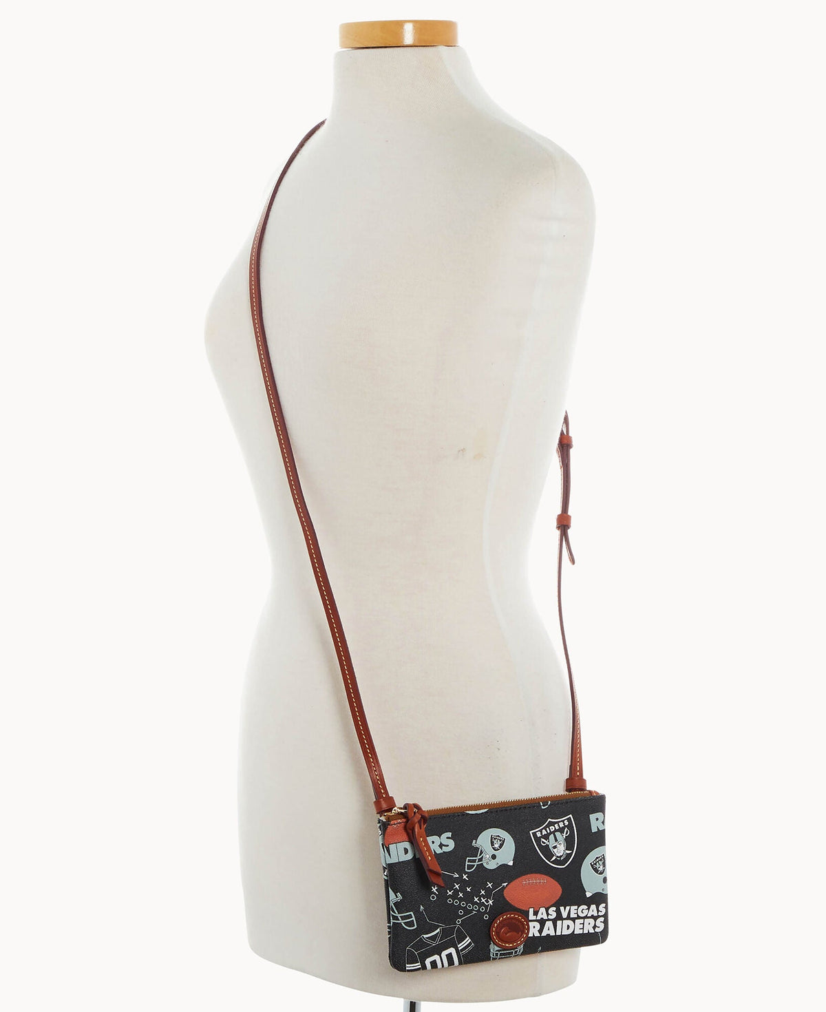 Dooney & Bourke NFL Raiders Top Zip Crossbody
