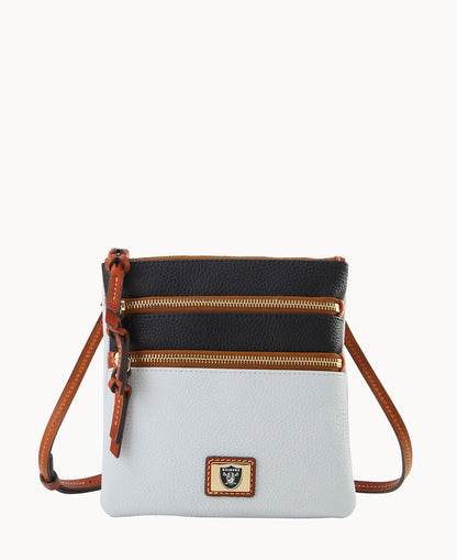 Dooney & Bourke NFL Raiders Triple Zip Crossbody