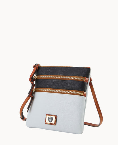 Dooney & Bourke NFL Raiders Triple Zip Crossbody
