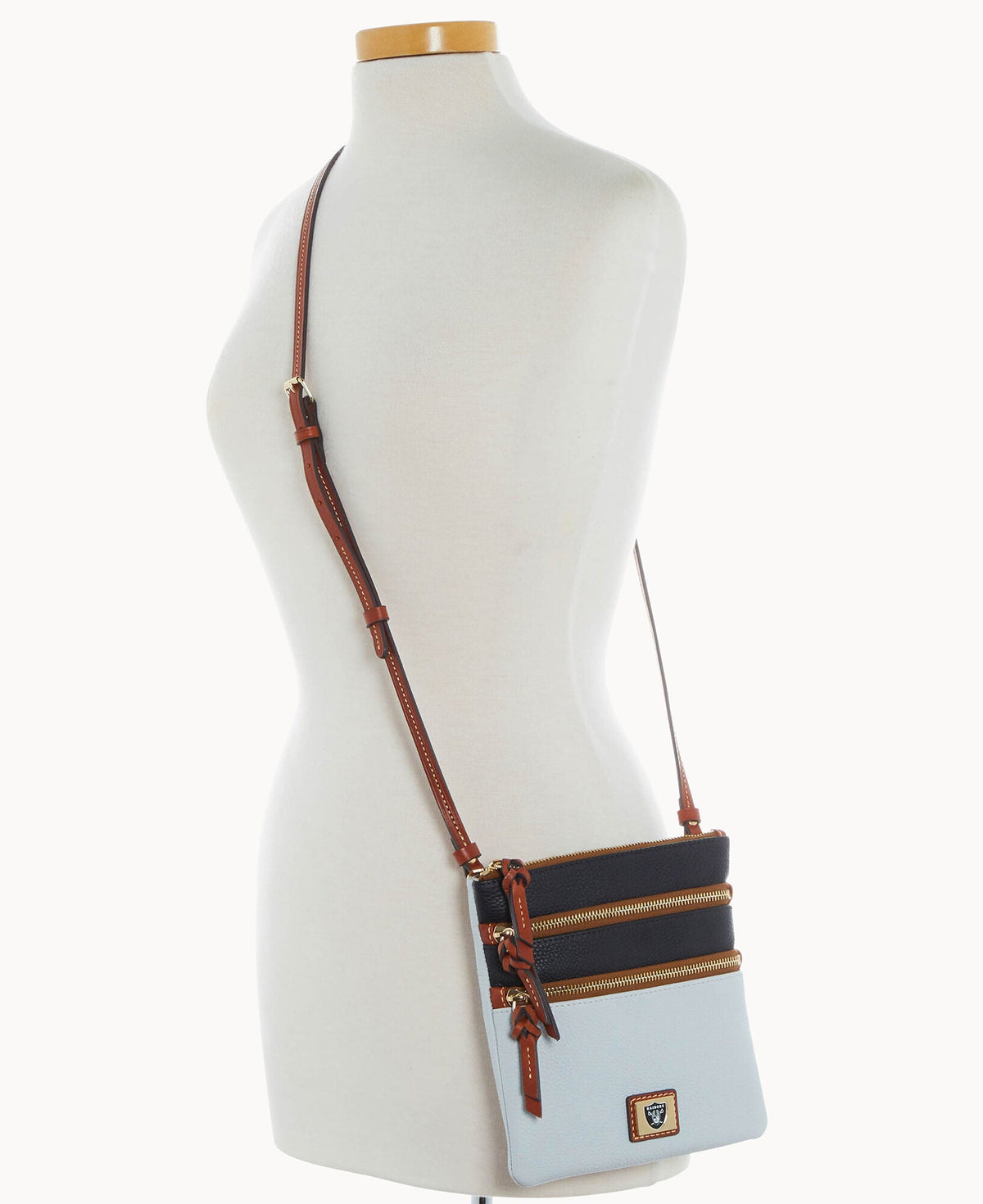 Dooney & Bourke NFL Raiders Triple Zip Crossbody