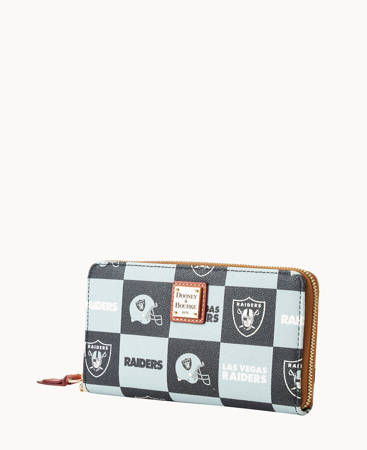 Dooney & Bourke NFL Raiders Large Zip Around Wristlet
