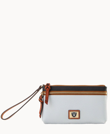 Dooney & Bourke NFL Raiders Double Zip Wristlet