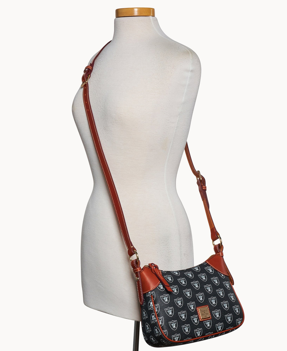 Dooney & Bourke NFL Raiders Crossbody Hobo 22