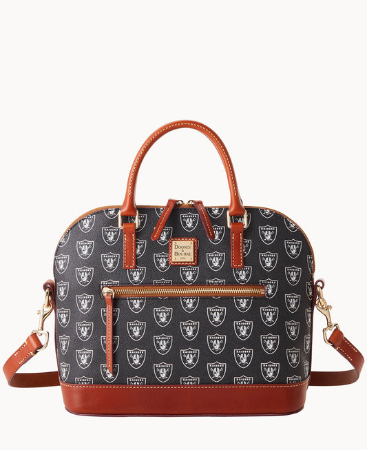 Dooney & Bourke NFL Raiders Domed Zip Satchel