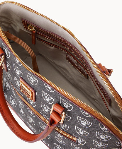 Dooney & Bourke NFL Raiders Domed Zip Satchel
