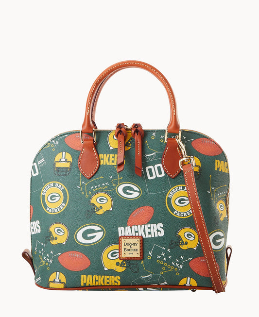 Dooney & Bourke NFL Packers Zip Zip Satchel