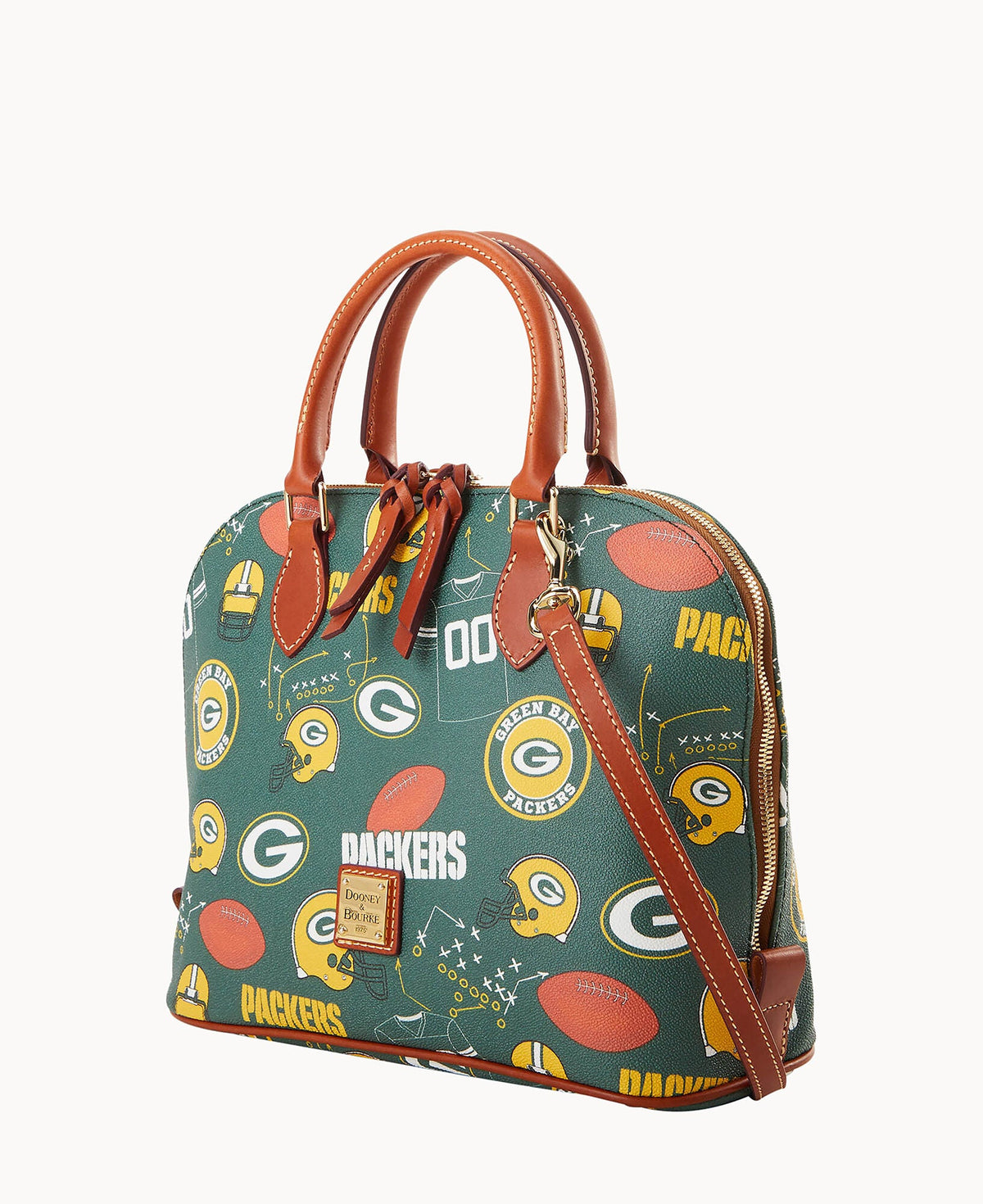 Dooney & Bourke NFL Packers Zip Zip Satchel