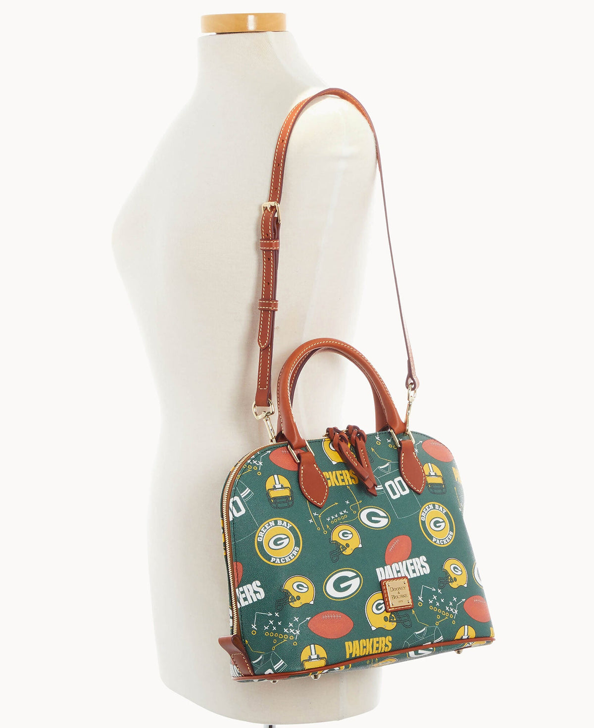 Dooney & Bourke NFL Packers Zip Zip Satchel