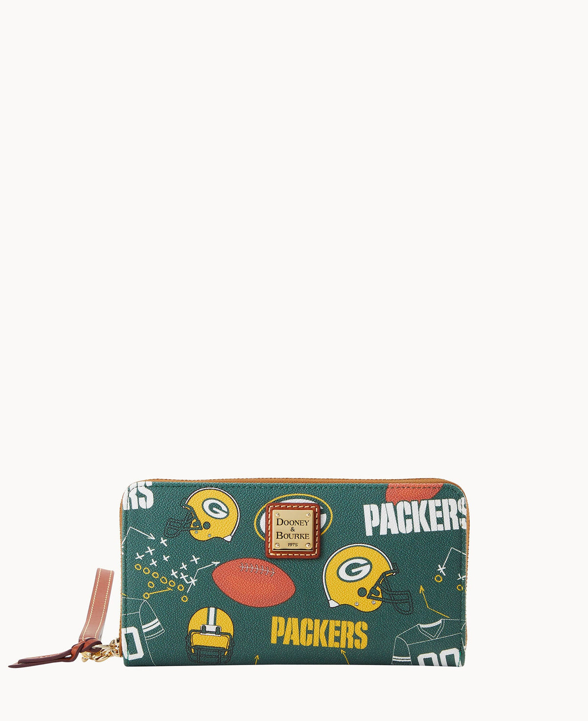 Dooney & Bourke NFL Packers Large Zip Around Wristlet