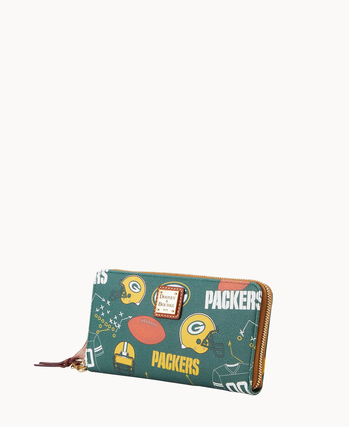 Dooney & Bourke NFL Packers Large Zip Around Wristlet