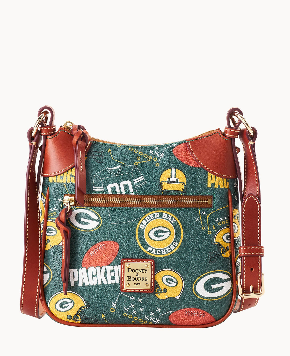 Dooney & Bourke NFL Packers Front Zip Crossbody