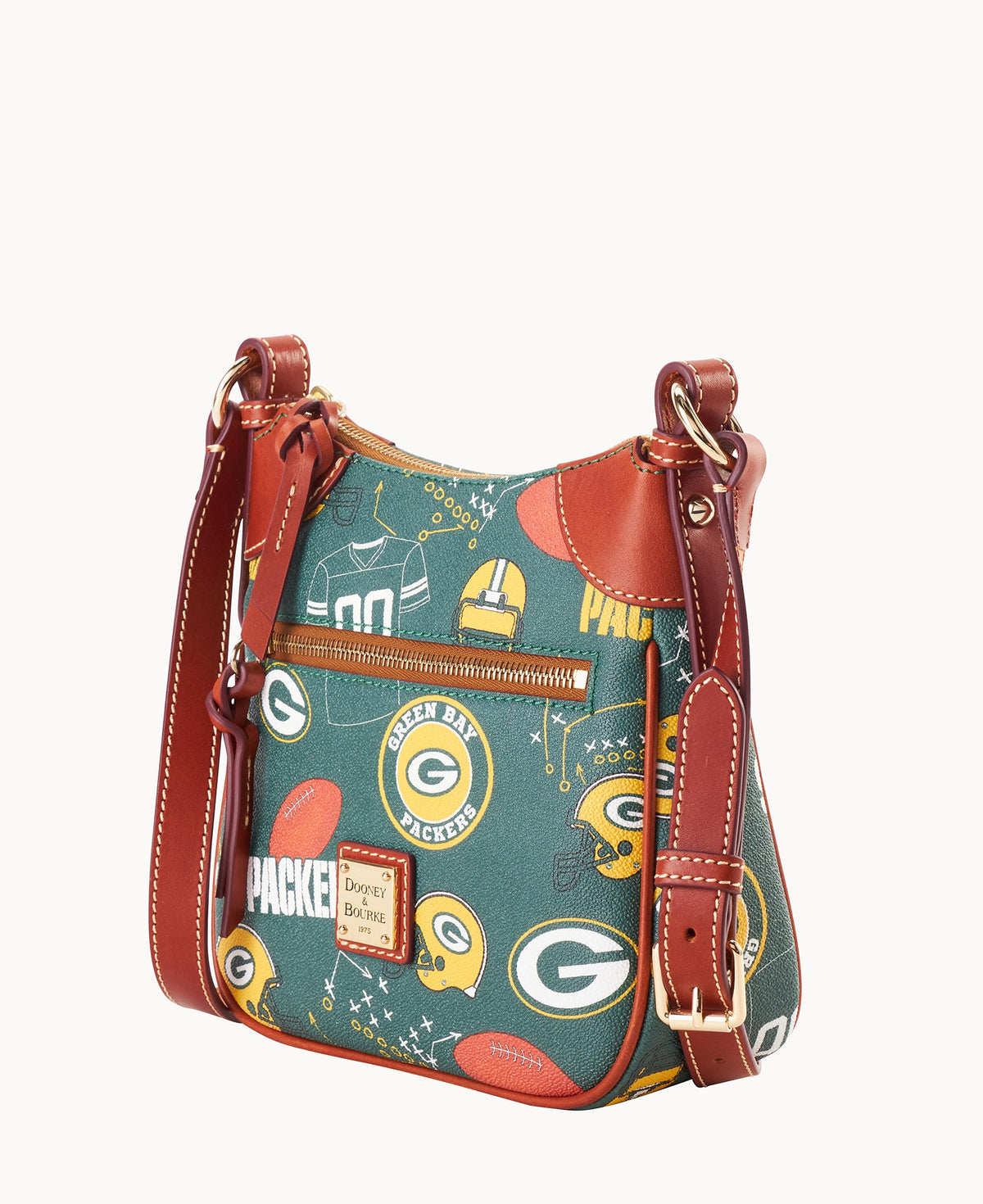 Dooney & Bourke NFL Packers Front Zip Crossbody