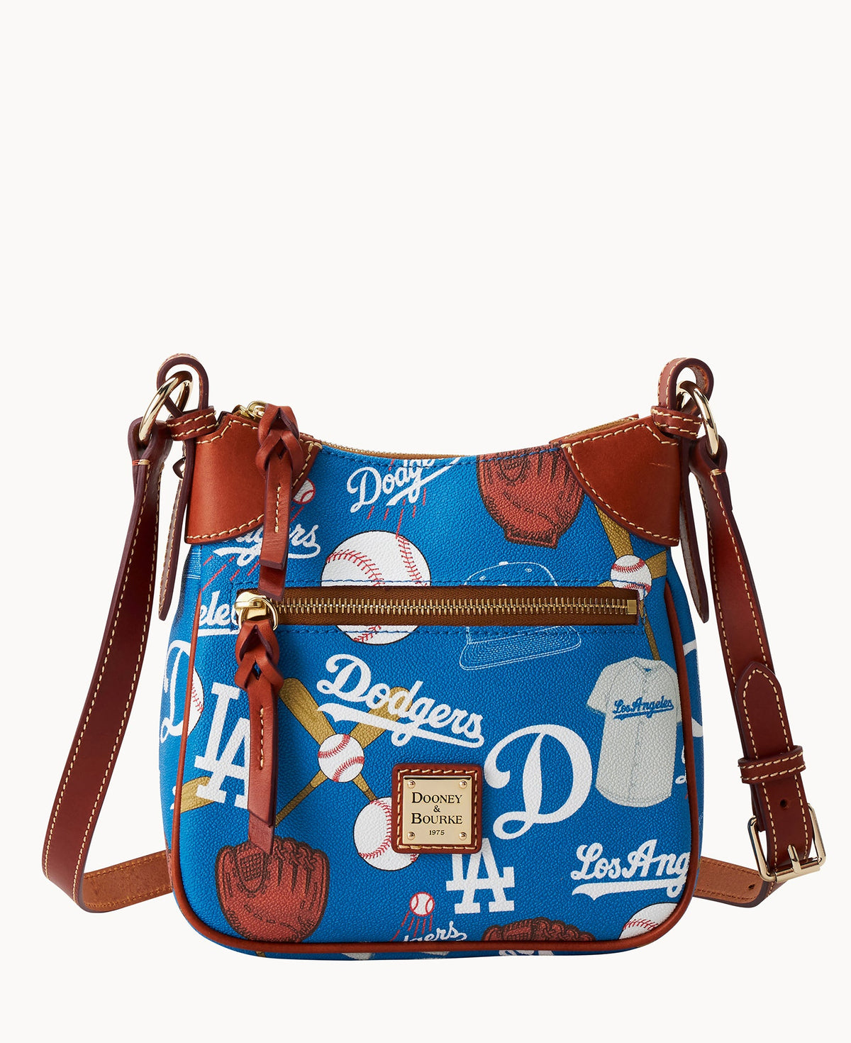 Dooney & Bourke MLB Dodgers Front Zip Crossbody