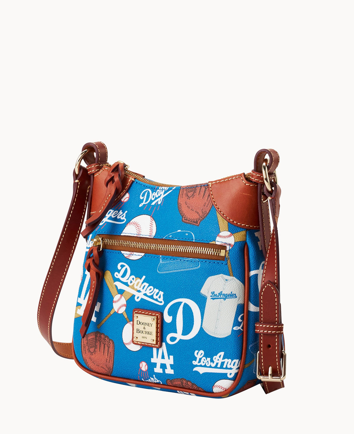 Dooney & Bourke MLB Dodgers Front Zip Crossbody