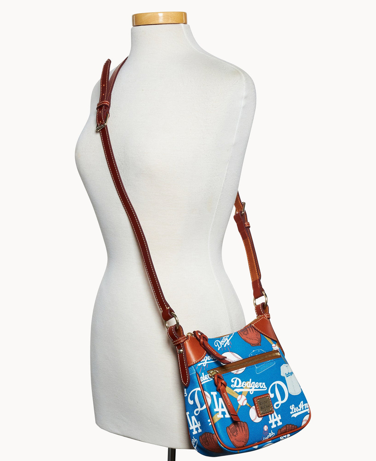 Dooney & Bourke MLB Dodgers Front Zip Crossbody