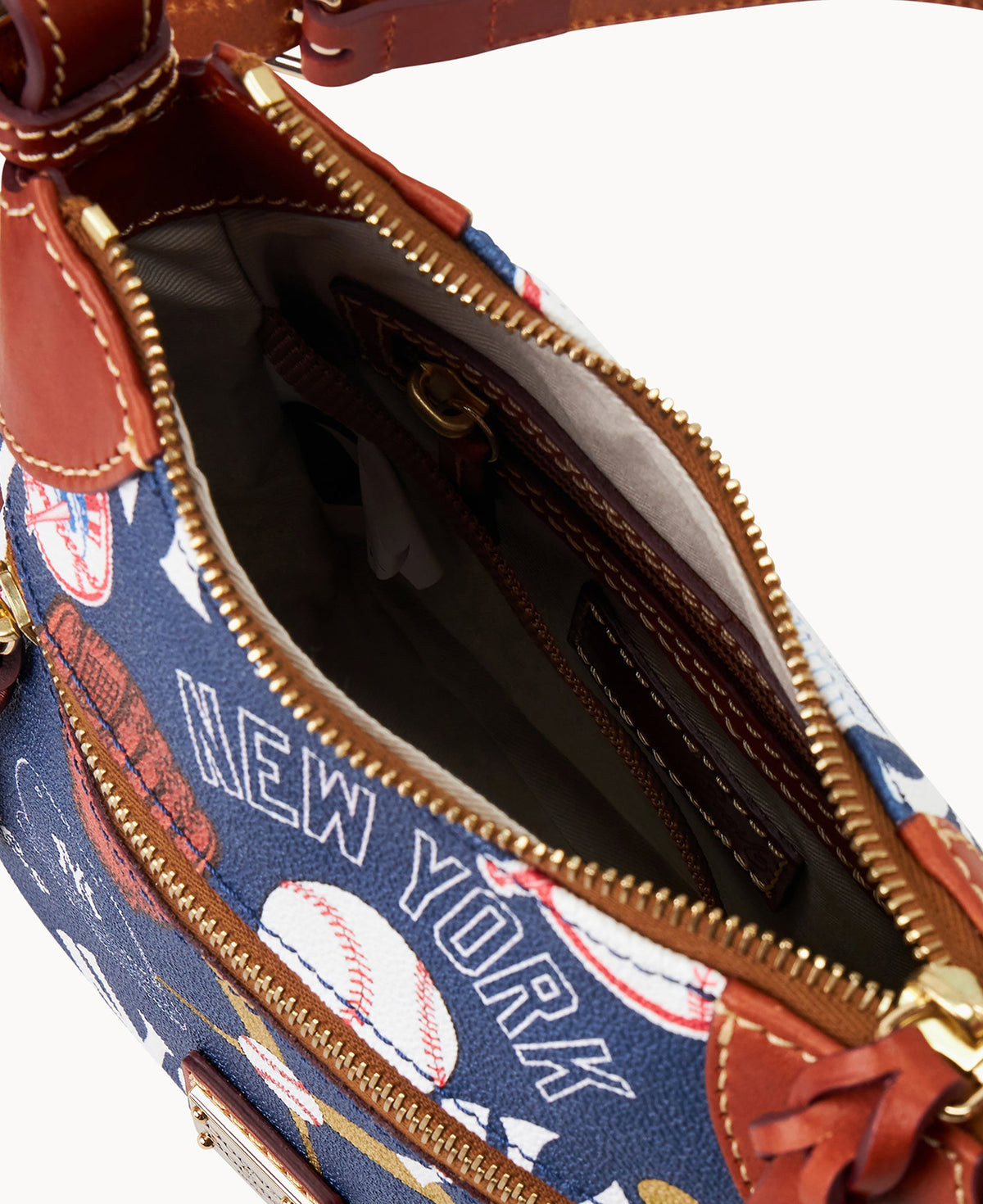 Dooney & Bourke MLB Yankees Front Zip Crossbody