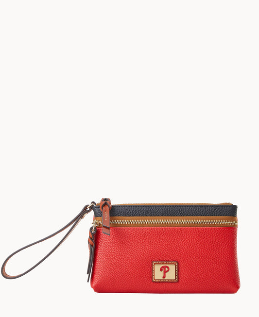 Dooney & Bourke MLB Phillies Double Zip Wristlet