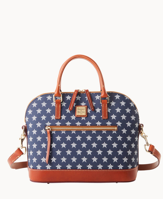 Dooney & Bourke MLB Astros Domed Zip Satchel