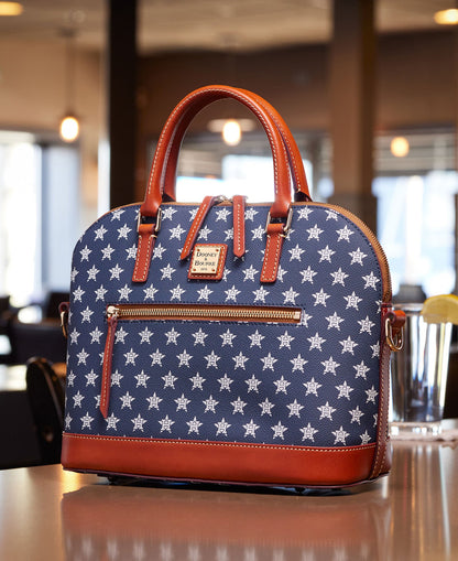 Dooney & Bourke MLB Astros Domed Zip Satchel