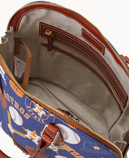 Dooney & Bourke MLB Astros Zip Zip Satchel
