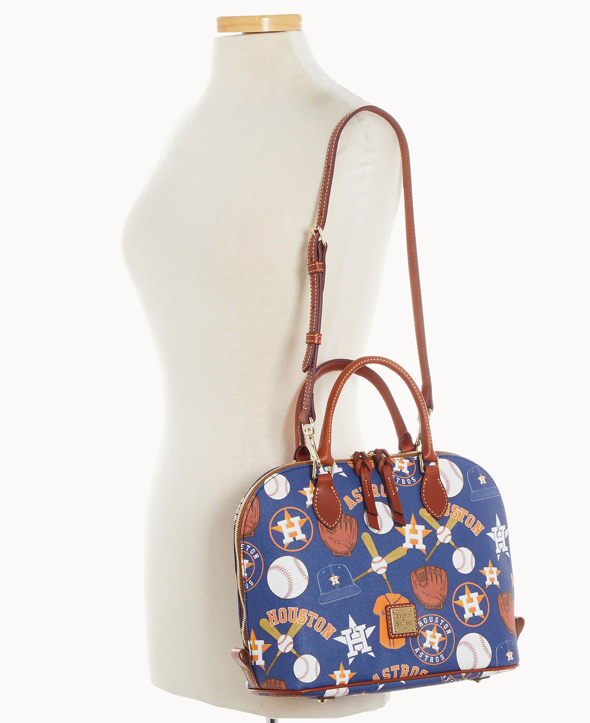 Dooney & Bourke MLB Astros Zip Zip Satchel