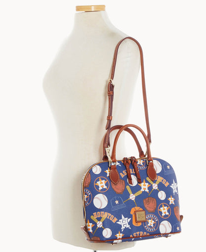 Dooney & Bourke MLB Astros Zip Zip Satchel