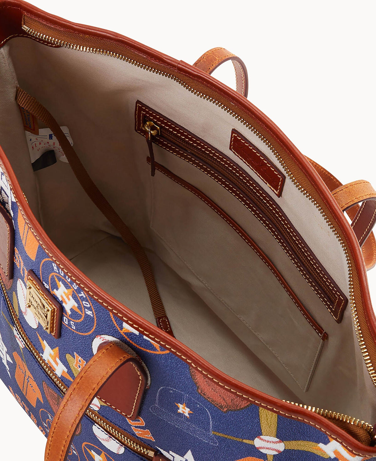 Dooney & Bourke MLB Astros Zip Tote