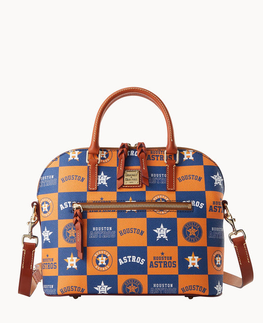 Dooney & Bourke MLB Astros Domed Zip Satchel