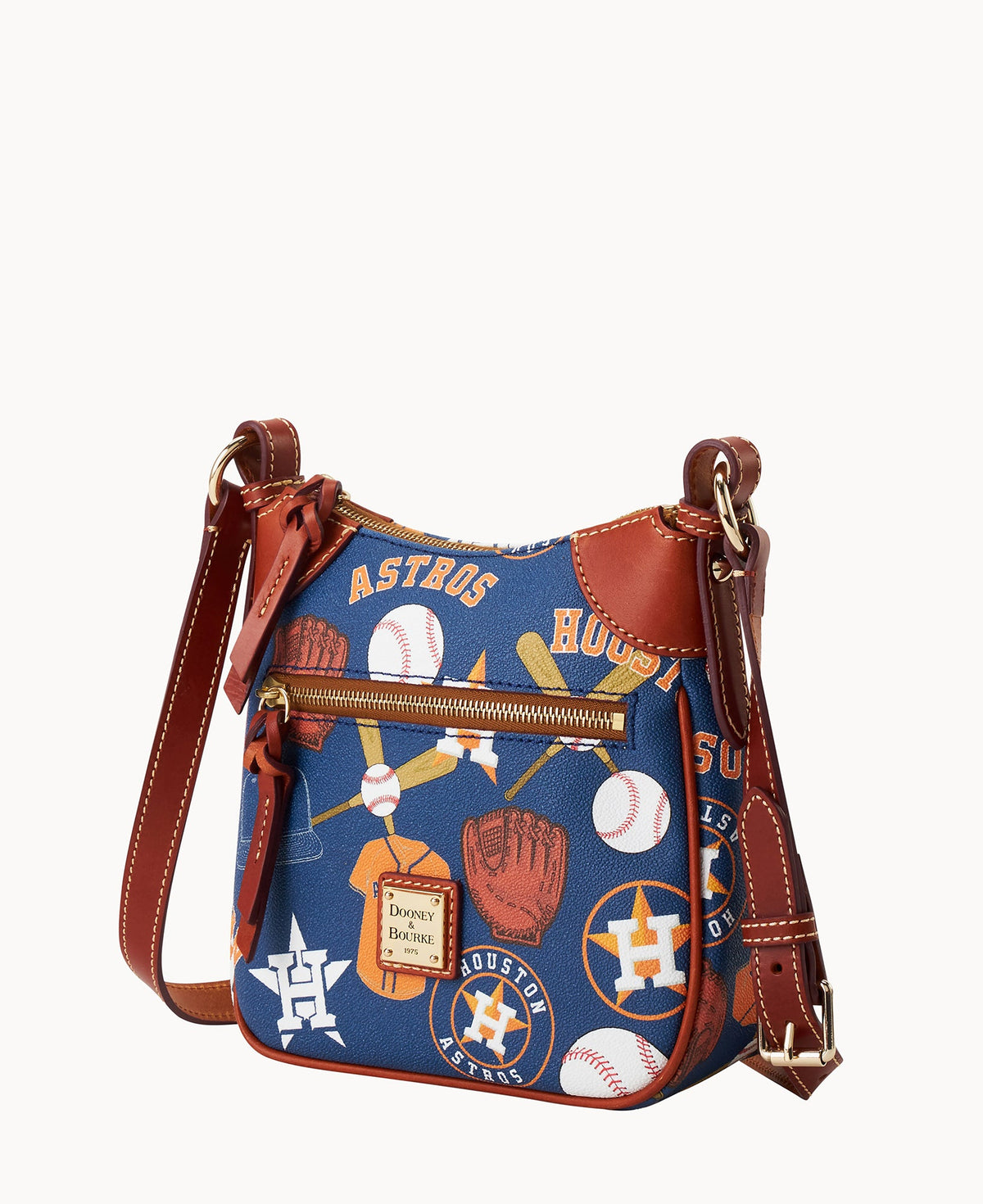Dooney & Bourke MLB Astros Front Zip Crossbody