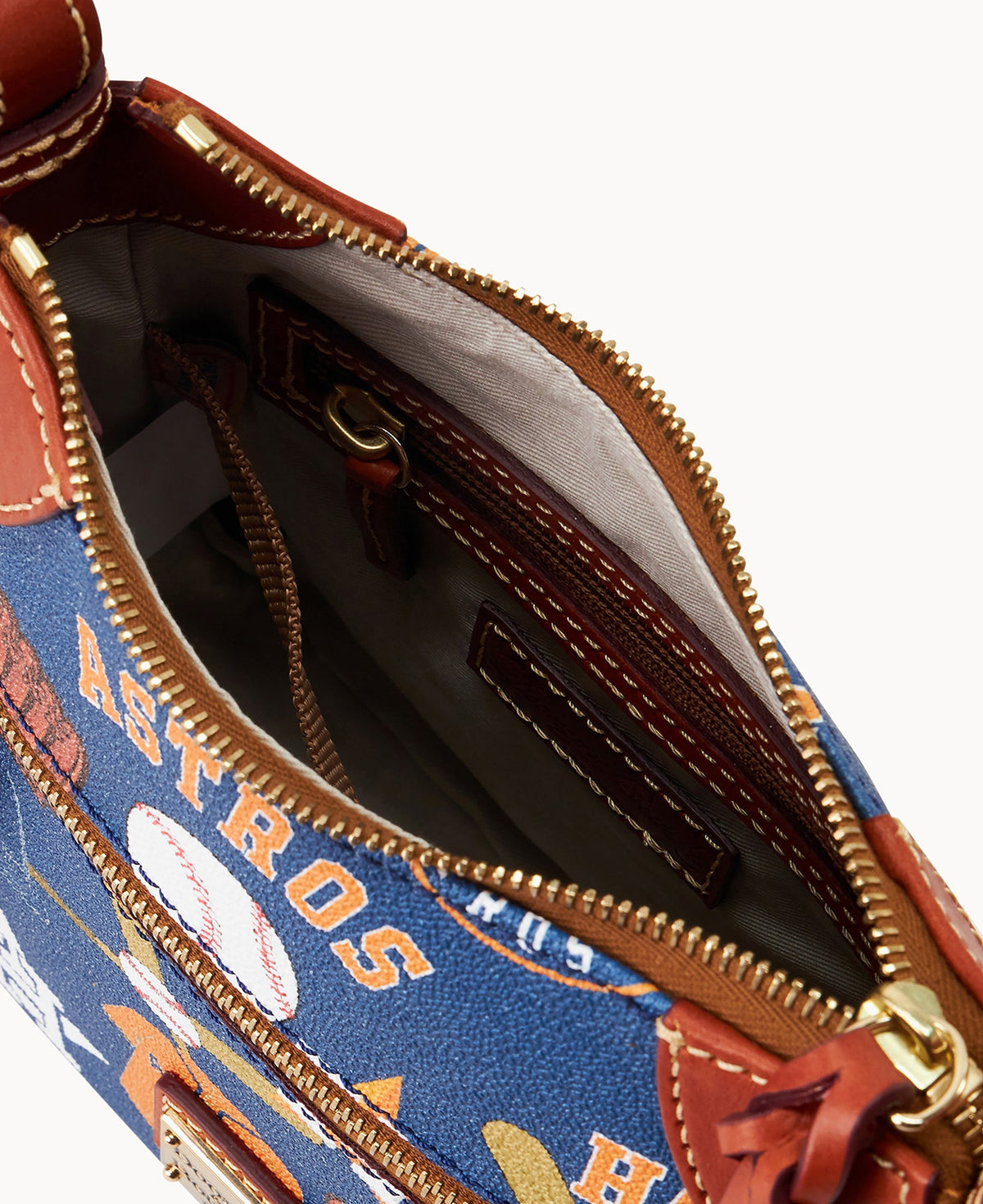 Dooney & Bourke MLB Astros Front Zip Crossbody