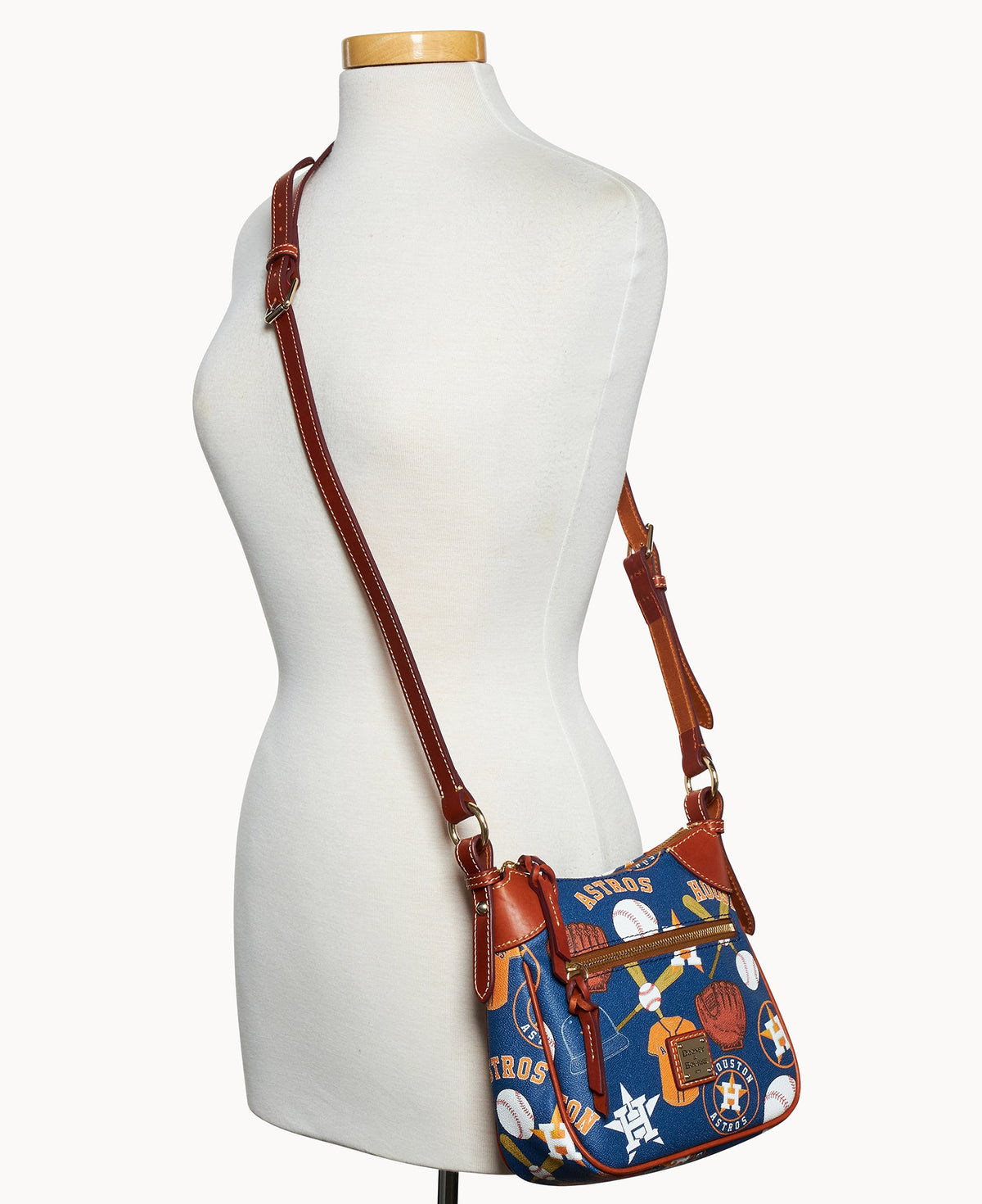 Dooney & Bourke MLB Astros Front Zip Crossbody