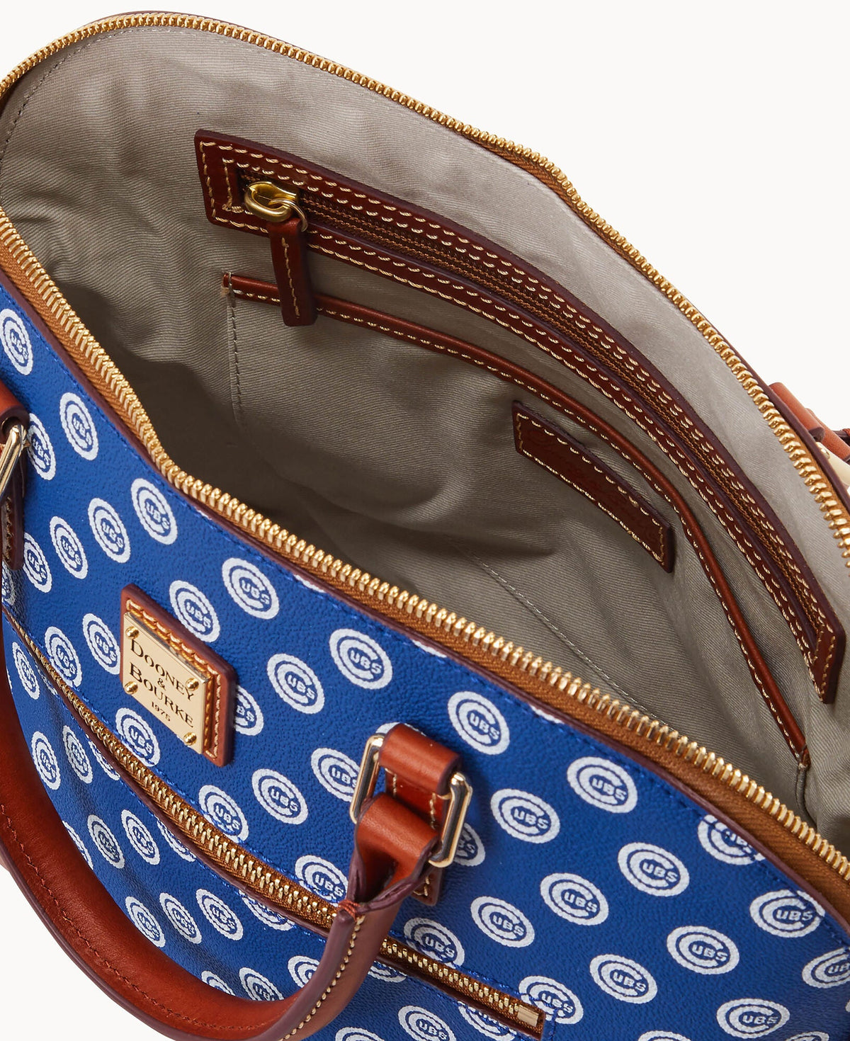 Dooney & Bourke MLB Cubs Domed Zip Satchel