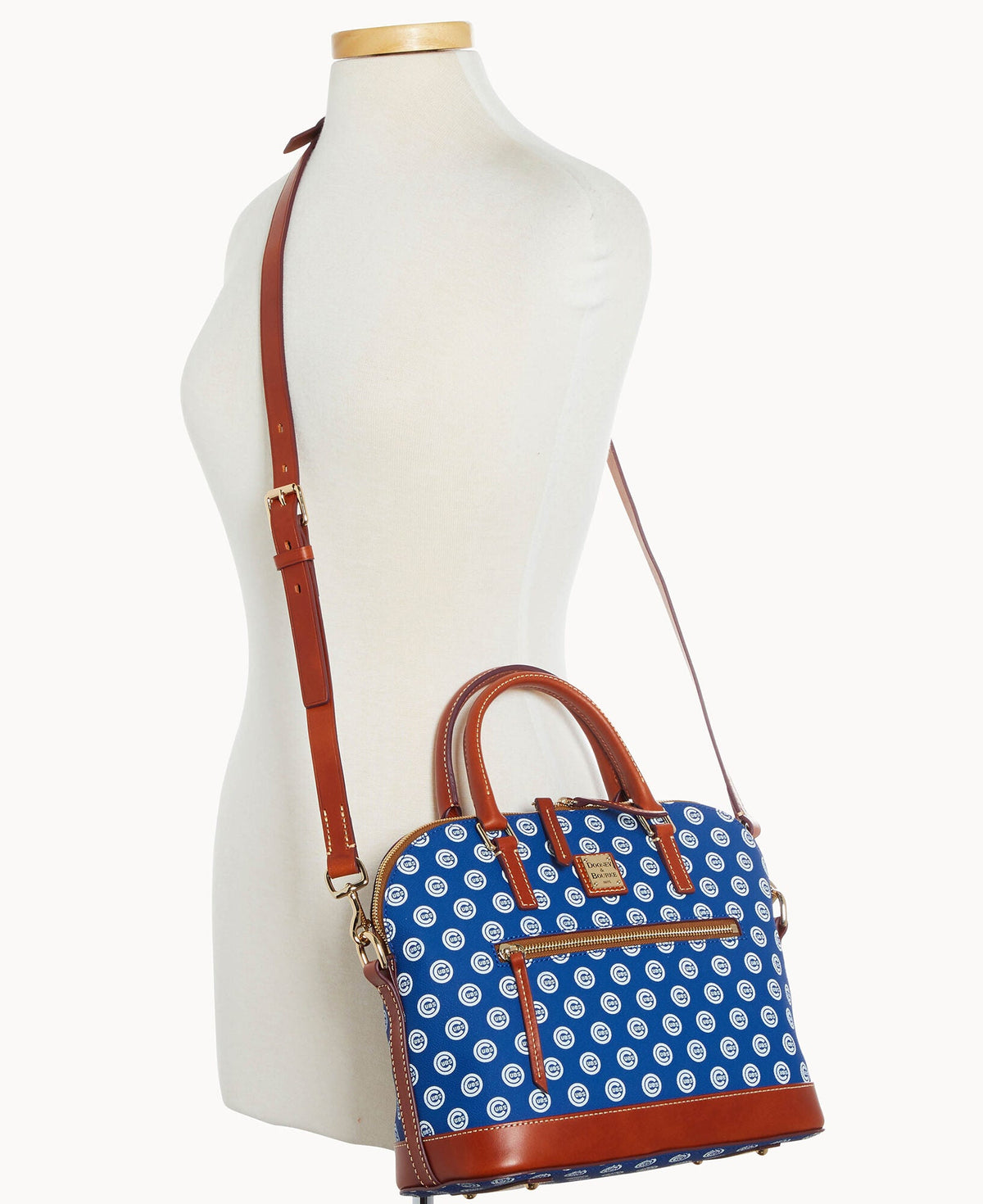 Dooney & Bourke MLB Cubs Domed Zip Satchel