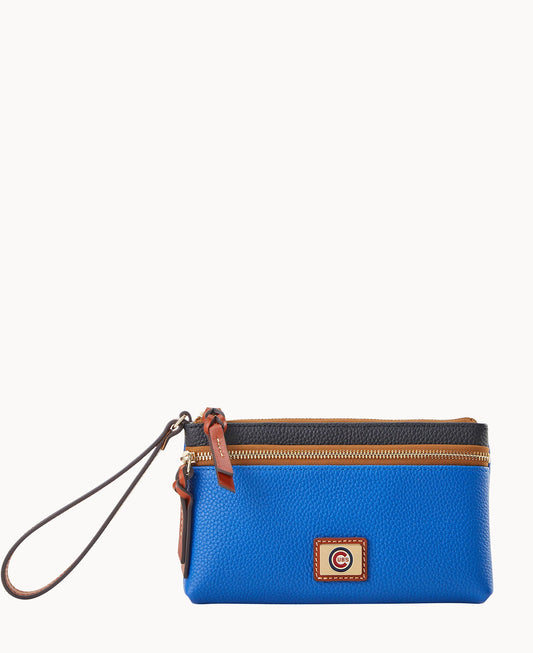 Dooney & Bourke MLB Cubs Double Zip Wristlet