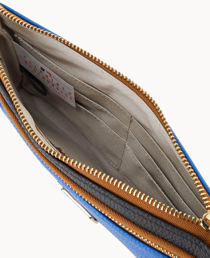 Dooney & Bourke MLB Cubs Double Zip Wristlet