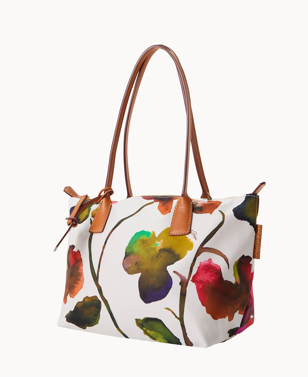 Dooney & Bourke Roberta Pieri Flower Classic Sm Robertina Tote w Long Handle