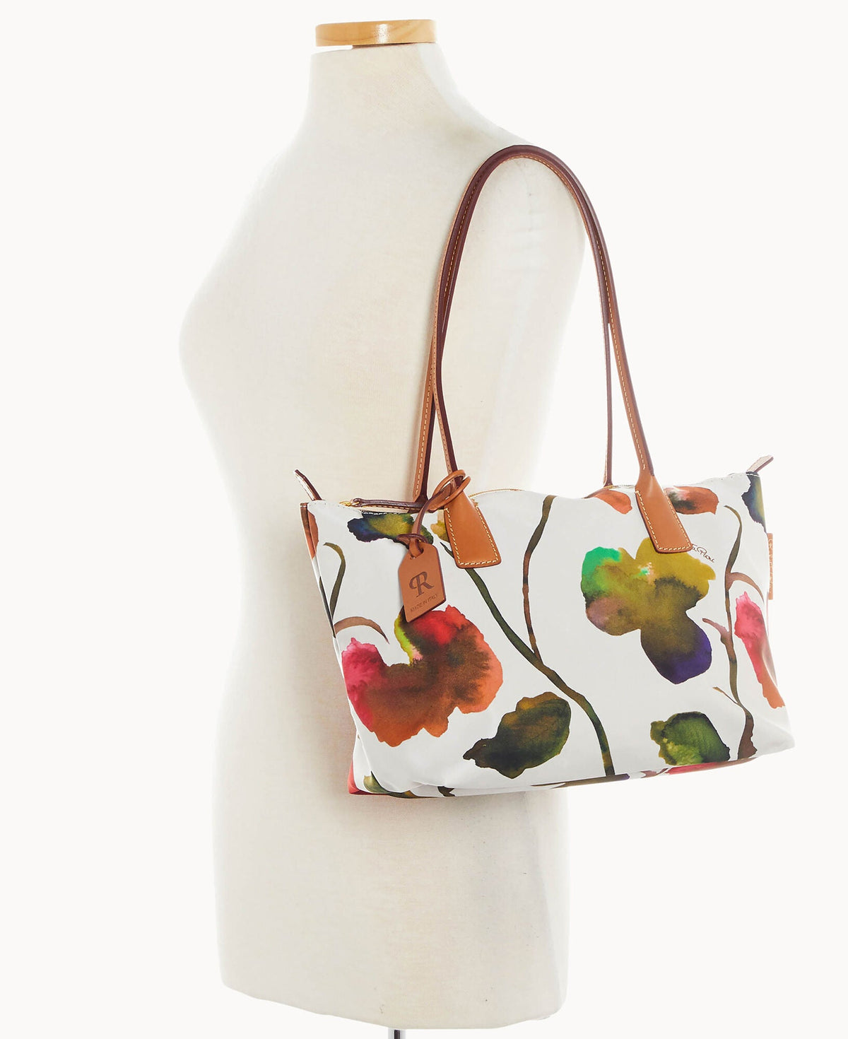 Dooney & Bourke Roberta Pieri Flower Classic Sm Robertina Tote w Long Handle